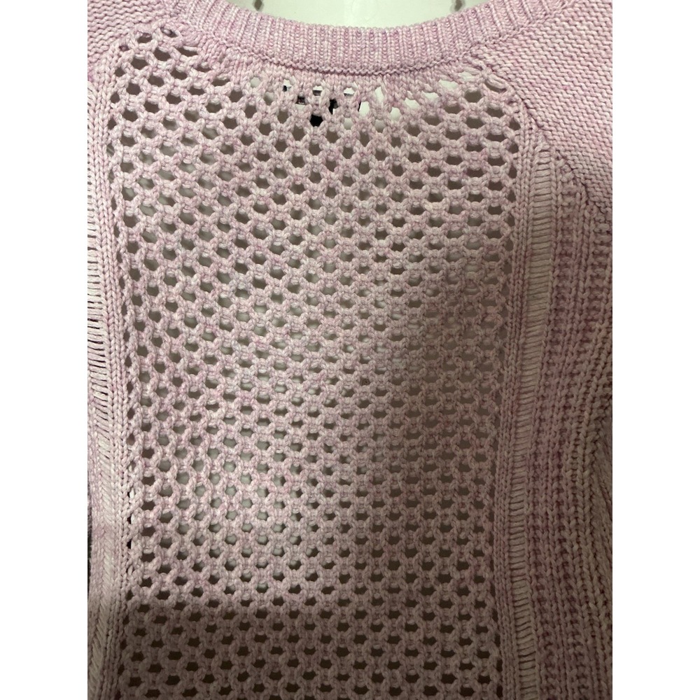 American Eagle Outfitters Pink Open Knit Scoop Neck Sweater Womens M 2013 - Picture 4 of 6